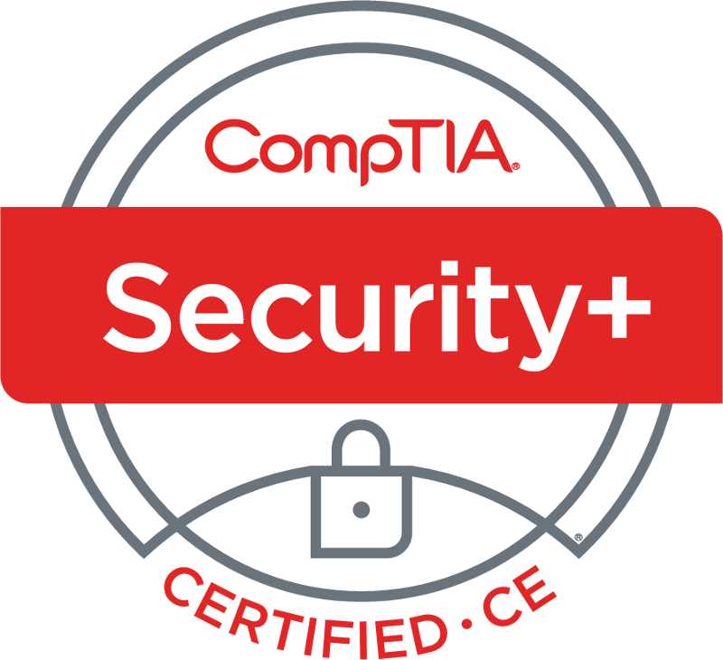 CompTIA Sec+ Certification Badge